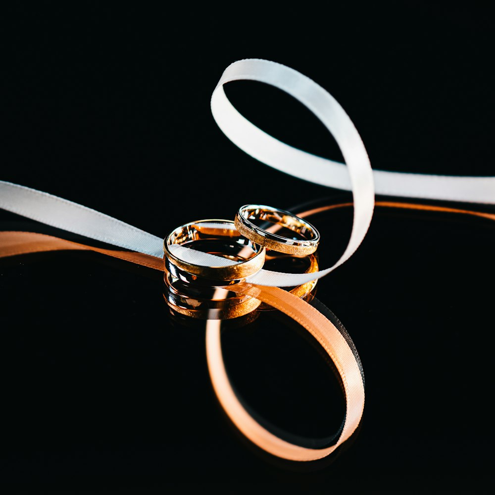 Argollas de matrimonio en oro 18K, par